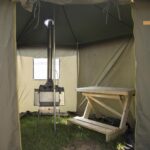 Inside View Of Mobile Sauna Tent Hire When Set Up
